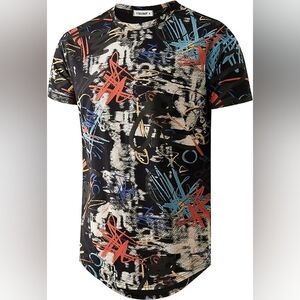 New Men's Graffiti Artwork Shirt Multiple Sizes